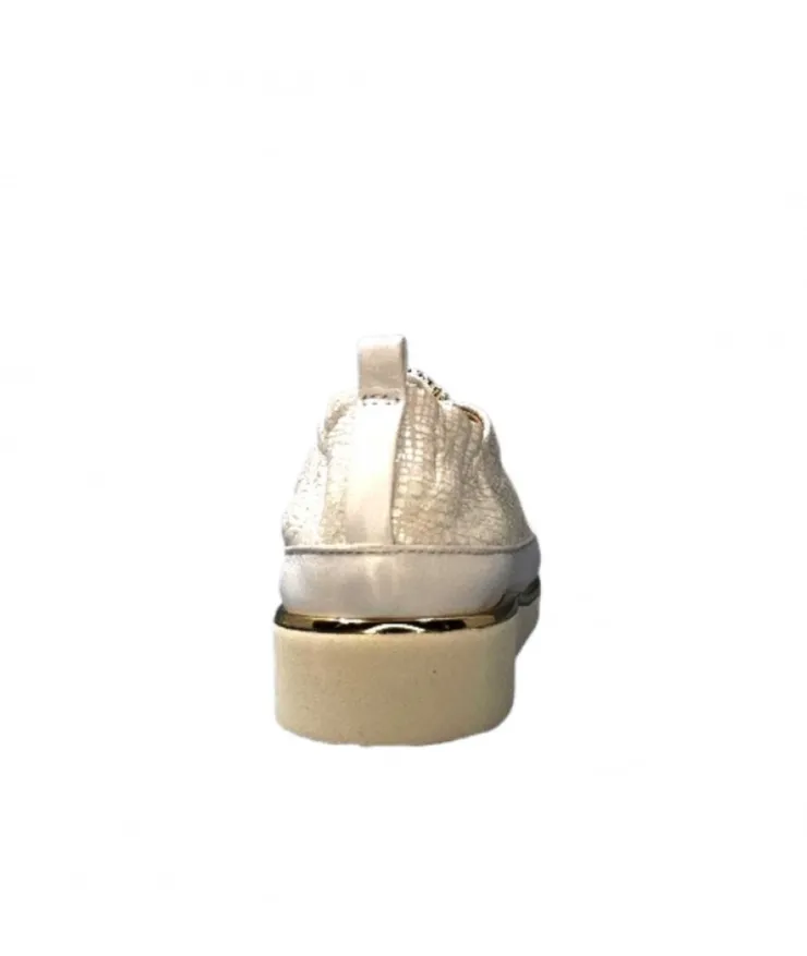 XSA 8010 Cuir Imprime Blanc*Femme Baskets