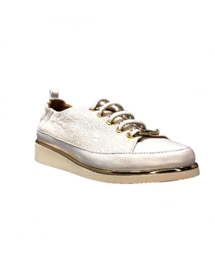 XSA 8010 Cuir Imprime Blanc*Femme Baskets