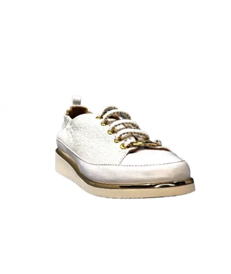 XSA 8010 Cuir Imprime Blanc*Femme Baskets