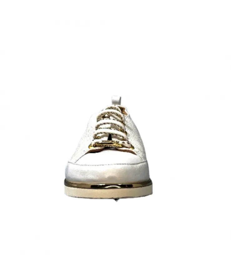 XSA 8010 Cuir Imprime Blanc*Femme Baskets