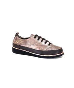 XSA 8010 Cuir Piton Bronze*Femme Baskets