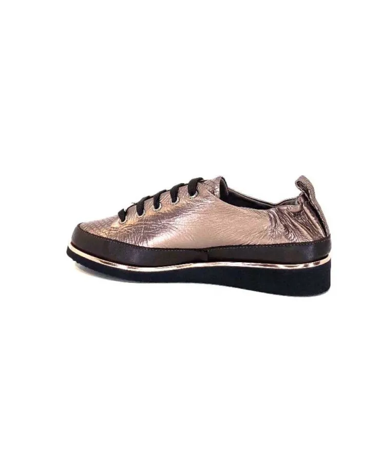 XSA 8010 Cuir Piton Bronze*Femme Baskets