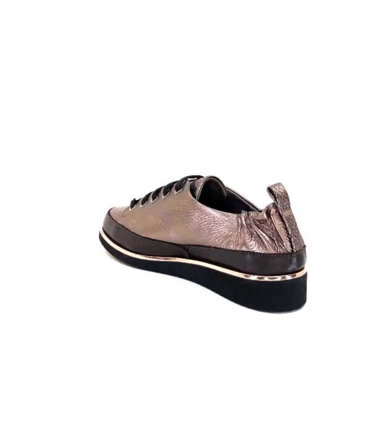 XSA 8010 Cuir Piton Bronze*Femme Baskets