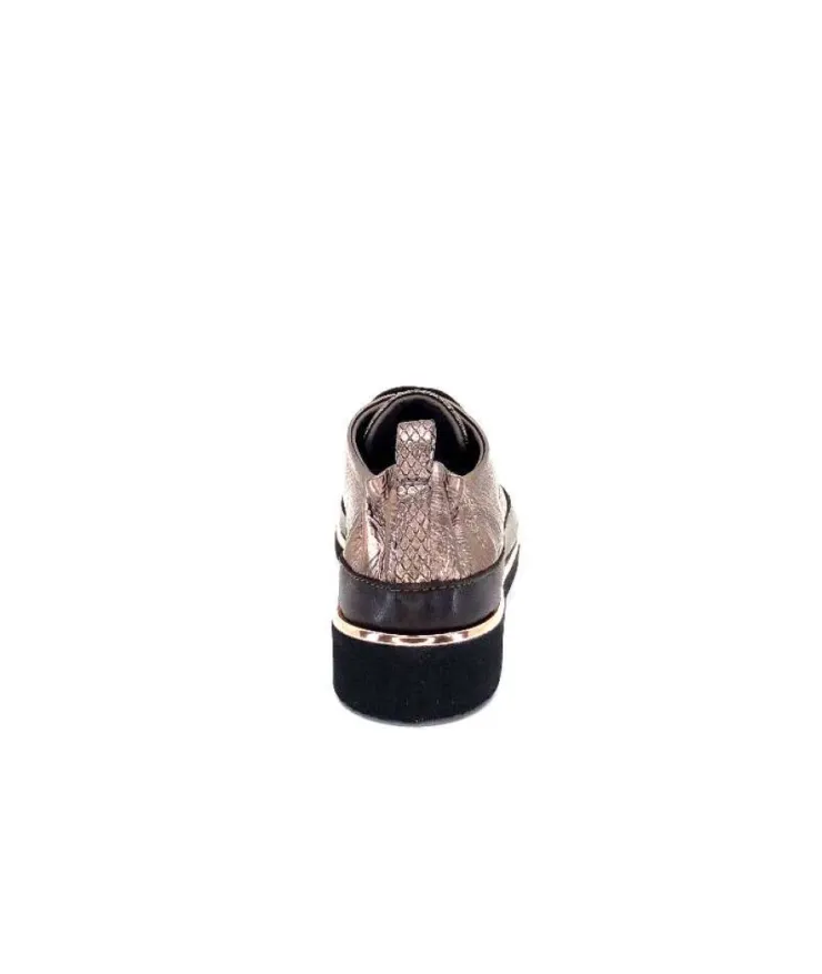 XSA 8010 Cuir Piton Bronze*Femme Baskets