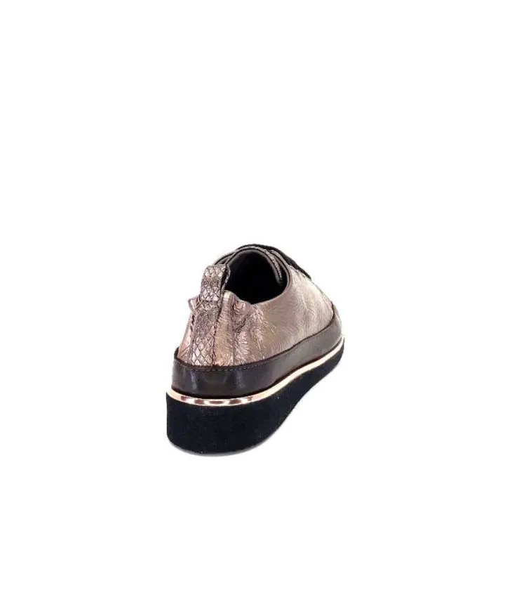 XSA 8010 Cuir Piton Bronze*Femme Baskets
