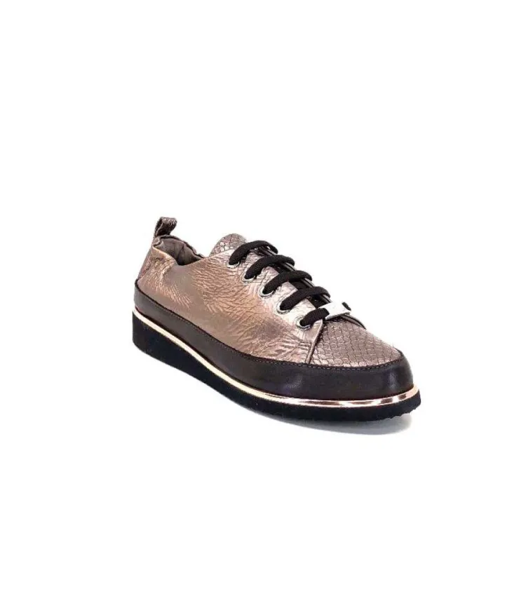 XSA 8010 Cuir Piton Bronze*Femme Baskets