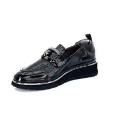 XSA 9921 Cuir Vernis Noir*Femme Mocassins