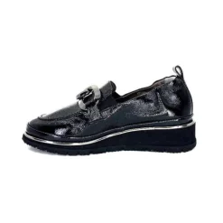 XSA 9921 Cuir Vernis Noir*Femme Mocassins