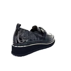 XSA 9921 Cuir Vernis Noir*Femme Mocassins