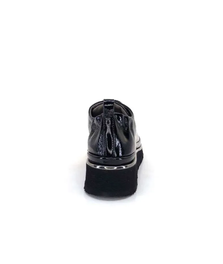 XSA 9721 Cuir Vernis Noir*Femme Baskets