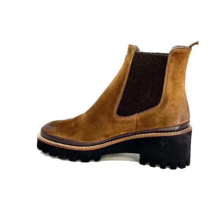 XSA 9176 London Daim Castagno*Femme Bottines