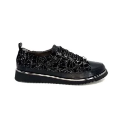 XSA 8010 Psiche Cuir & Daim Noir*Femme Baskets