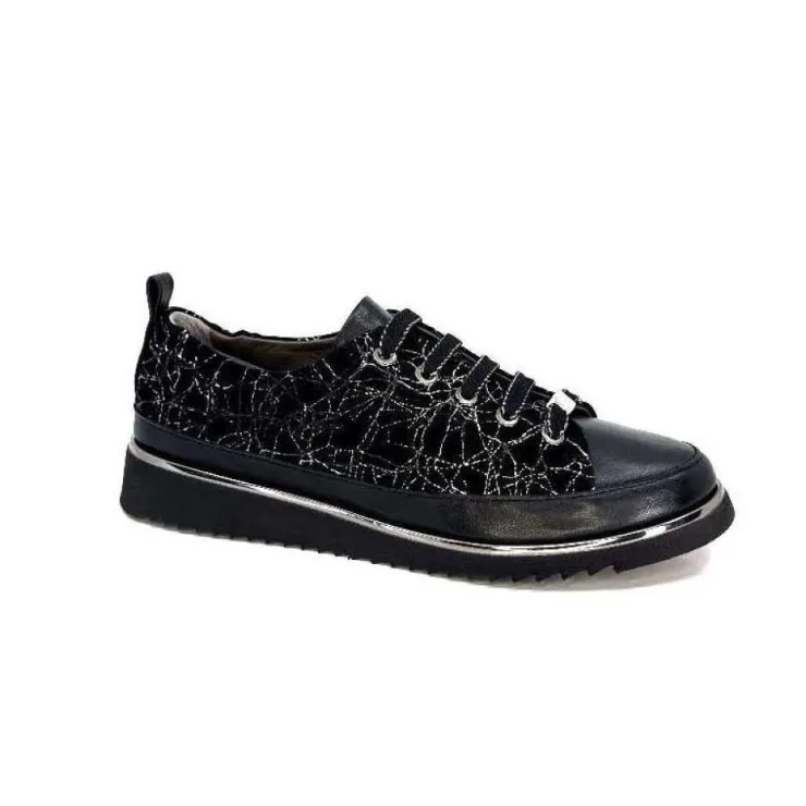 XSA 8010 Psiche Cuir & Daim Noir*Femme Baskets