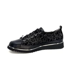 XSA 8010 Psiche Cuir & Daim Noir*Femme Baskets
