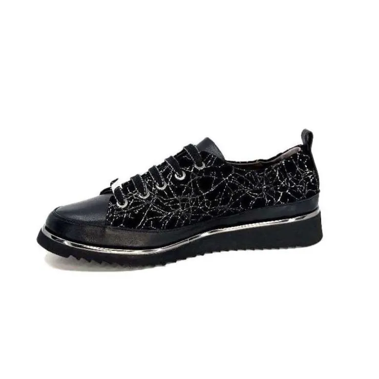 XSA 8010 Psiche Cuir & Daim Noir*Femme Baskets