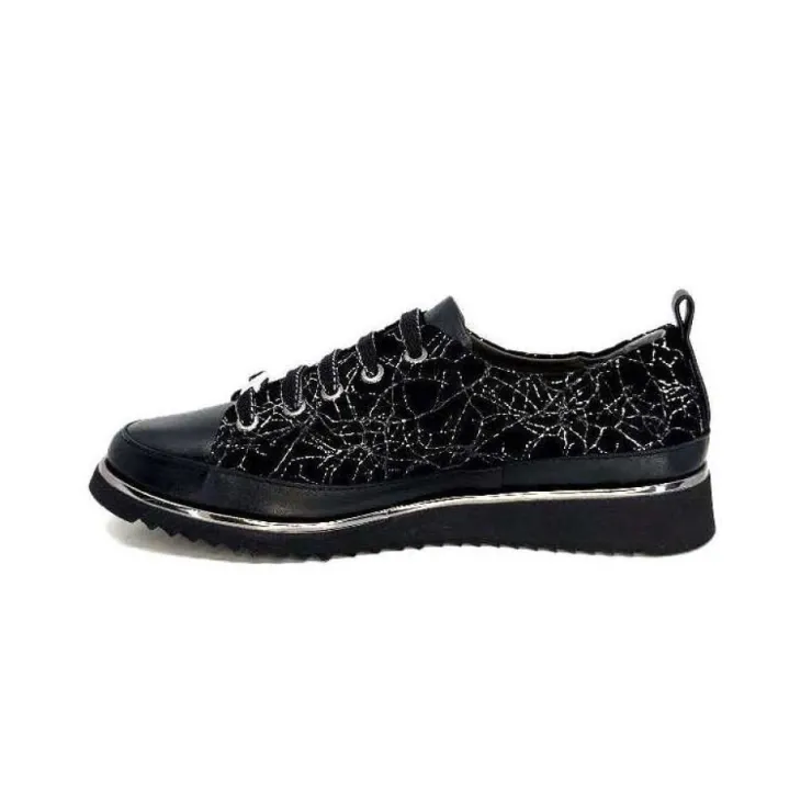 XSA 8010 Psiche Cuir & Daim Noir*Femme Baskets