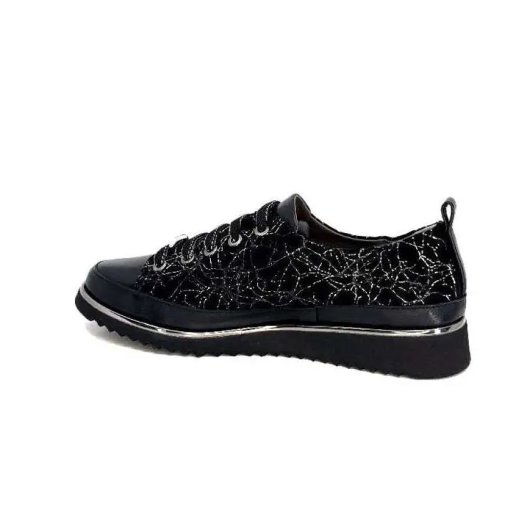 XSA 8010 Psiche Cuir & Daim Noir*Femme Baskets