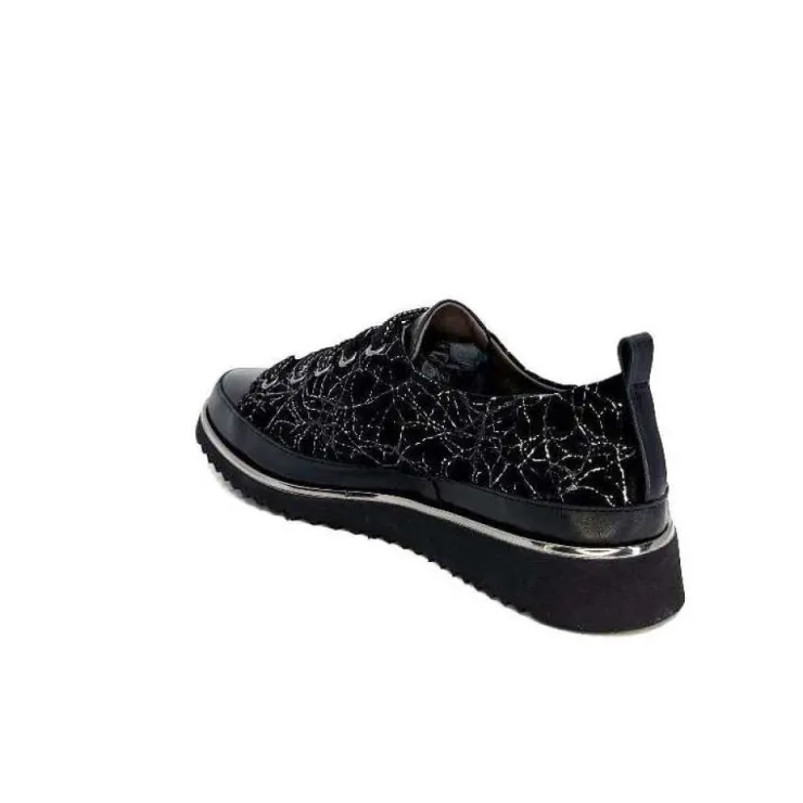 XSA 8010 Psiche Cuir & Daim Noir*Femme Baskets