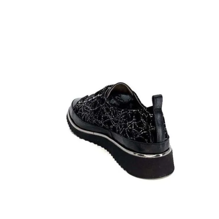 XSA 8010 Psiche Cuir & Daim Noir*Femme Baskets
