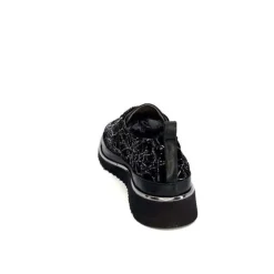XSA 8010 Psiche Cuir & Daim Noir*Femme Baskets