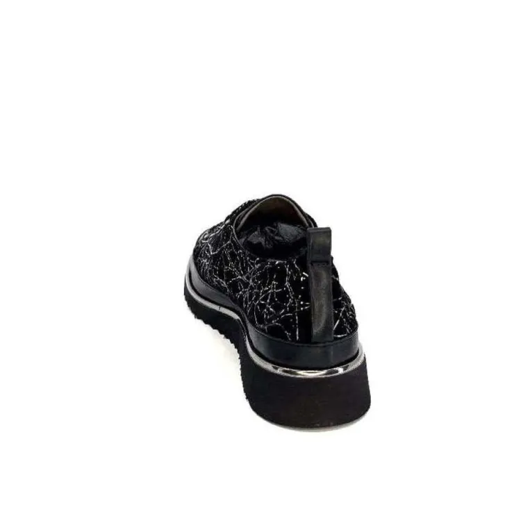 XSA 8010 Psiche Cuir & Daim Noir*Femme Baskets