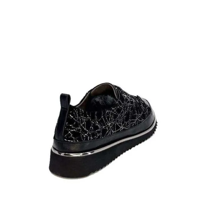 XSA 8010 Psiche Cuir & Daim Noir*Femme Baskets