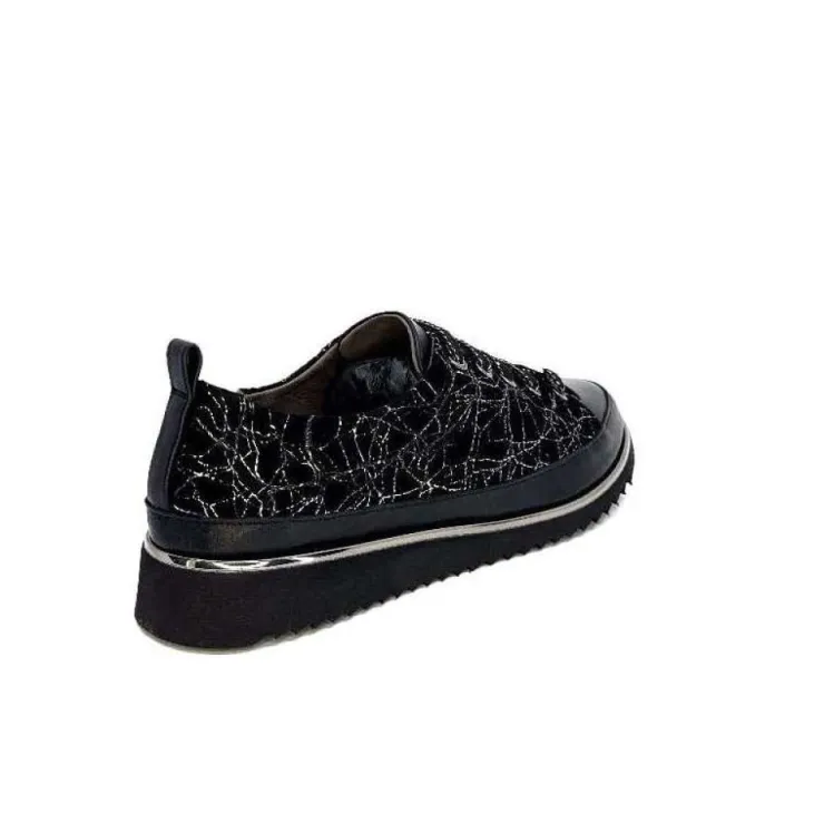 XSA 8010 Psiche Cuir & Daim Noir*Femme Baskets