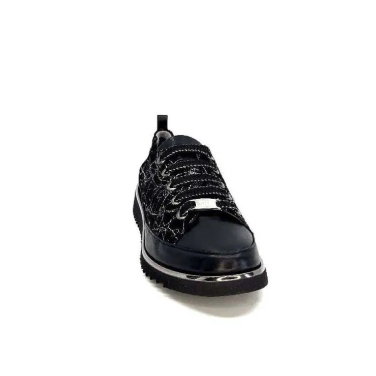 XSA 8010 Psiche Cuir & Daim Noir*Femme Baskets