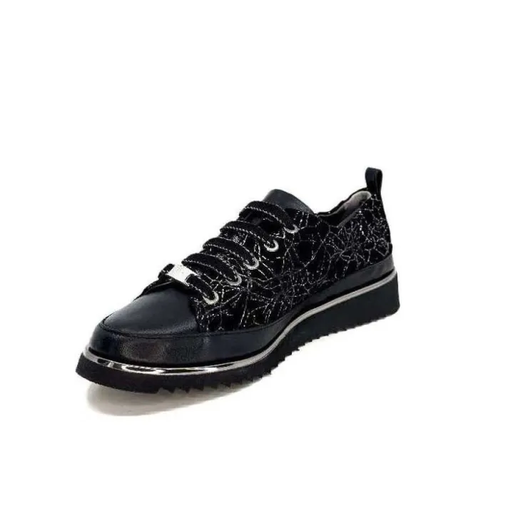 XSA 8010 Psiche Cuir & Daim Noir*Femme Baskets