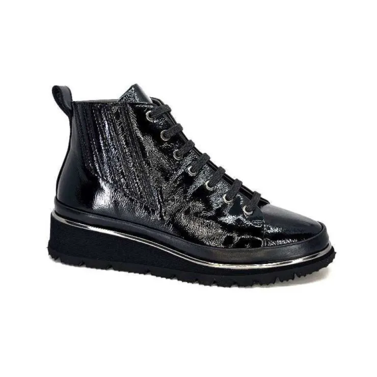 XSA 9811Cuir Vernis Noir*Femme Baskets