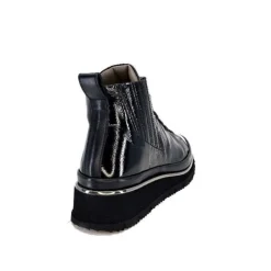 XSA 9811Cuir Vernis Noir*Femme Baskets