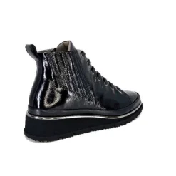 XSA 9811Cuir Vernis Noir*Femme Baskets