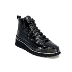 XSA 9811Cuir Vernis Noir*Femme Baskets